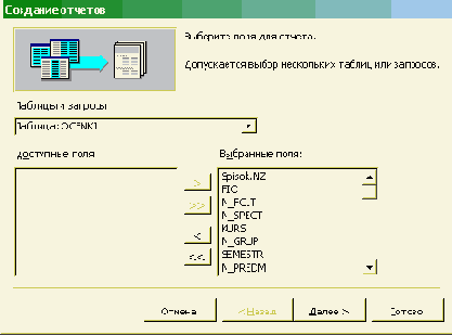 Разработка отчетов